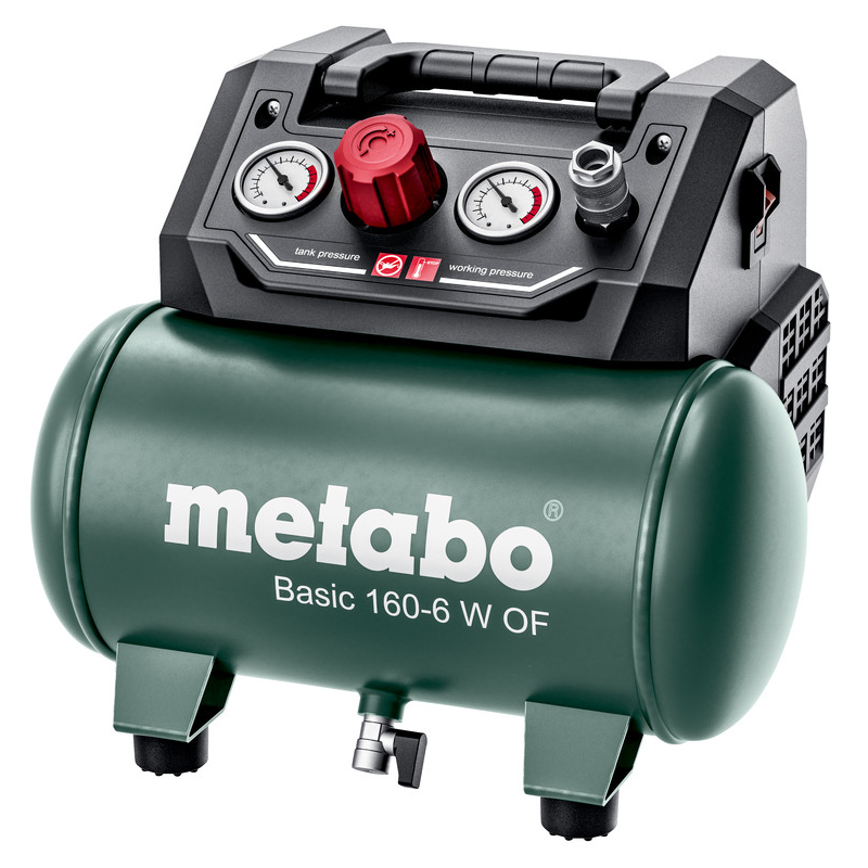 Kompresory a vzduch - Metabo Basic 160-6 W OF Kompresor bezolejový 6l 601501000
