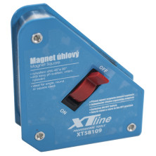 XTline XT58109 Magnetický úhelník s vypínačem 95x110x25mm, 13kg