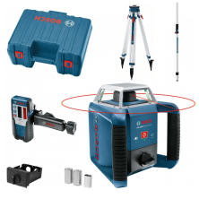 Bosch GRL 400 H Set Professional Rotační laser + přijímač LR1 + stativ BT170 + lať GR240 061599403U